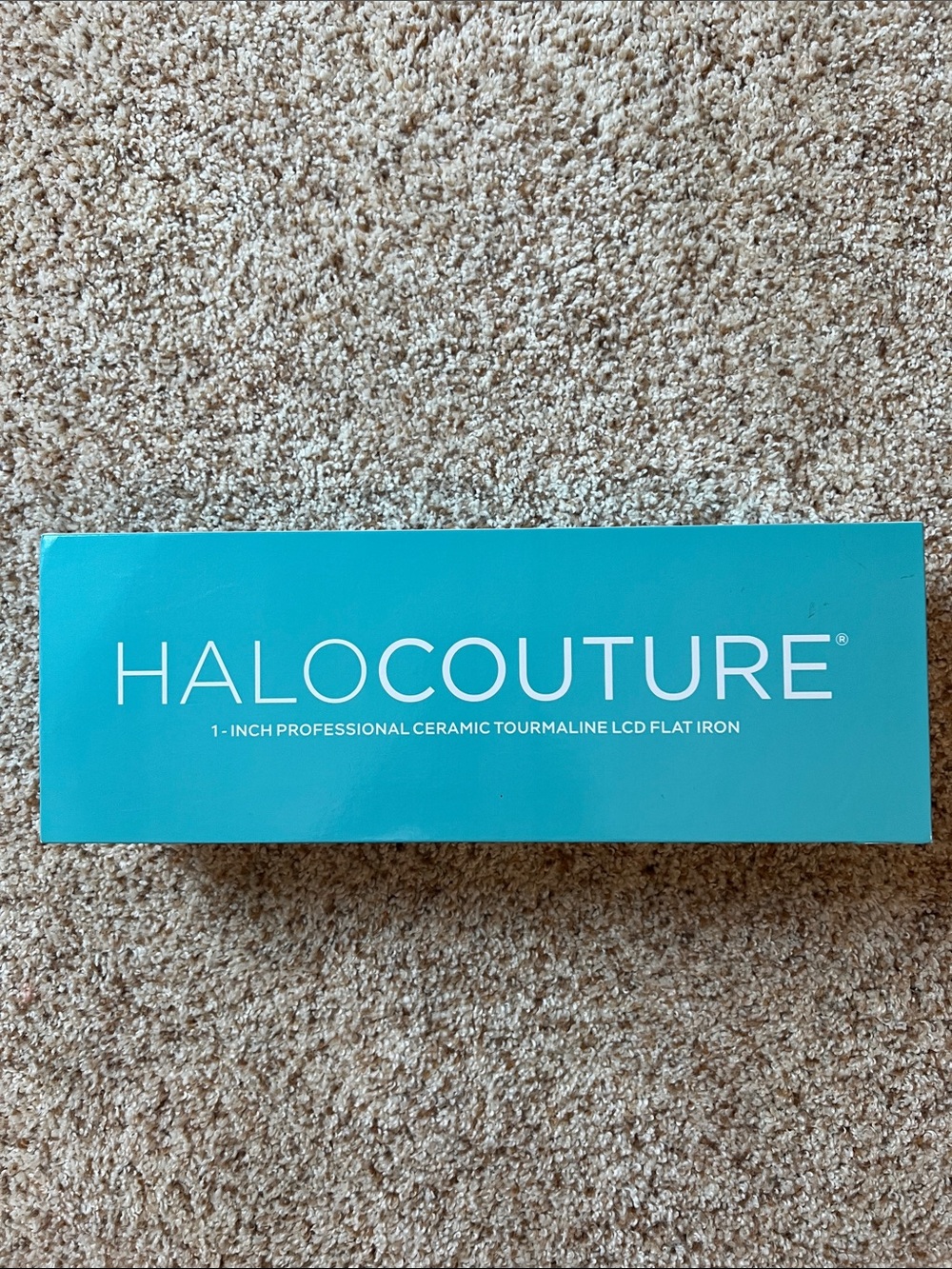 HaloCouture 1-Inch Ceramic Tourmaline Flat Iron - Teal